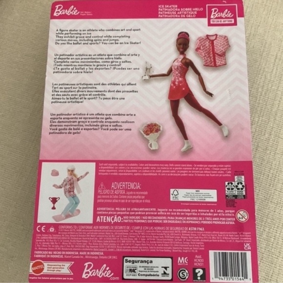 BARBIE “YOU CAN DO ANYTHING “ICE SKATER DOLL - Picture 6 of 6